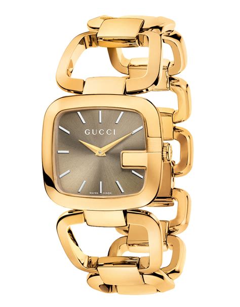 gucci gold bracelet|gucci gold bracelet watch women's.